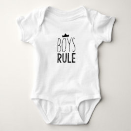 Cute black white baby onsie - pojkregel, citat t-shirt