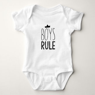 Cute black white baby onsie - pojkregel, citat tee