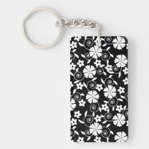 Cute Black white blommor mönster LifeProof iPhone