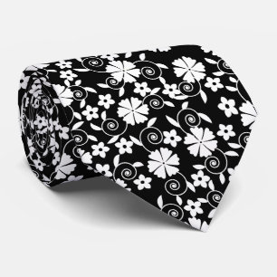 Cute Black white blommor mönster LifeProof iPhone Slips
