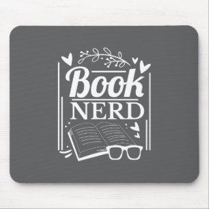 Cute Black White Bok Nerd Bookworm Musmatta