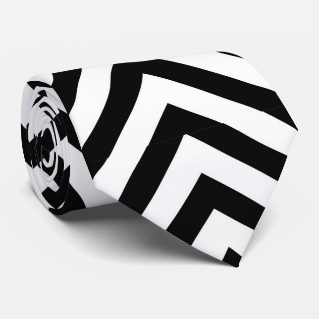 Cute Black white chevron mönster i rutor Slips (Rullad)