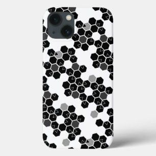 Cute black white hex data mönster