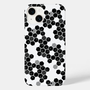 Cute black white hex data mönster