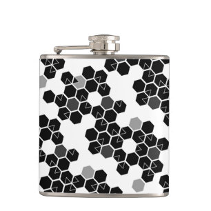 Cute black white hex data mönster fickplunta