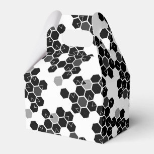 Cute black white hex data mönster presentaskar