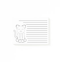 Cute Black White Kattunge Lutning