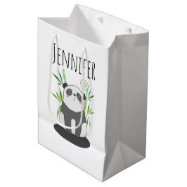 Cute Black & White Panda i Bamboo