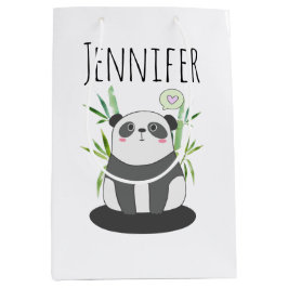 Cute Black & White Panda i Bamboo