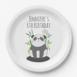 Cute Black & White Panda i Bamboo