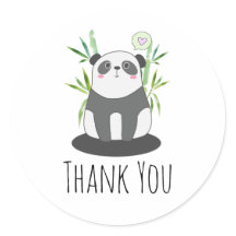 Cute Black & White Panda i Bamboo