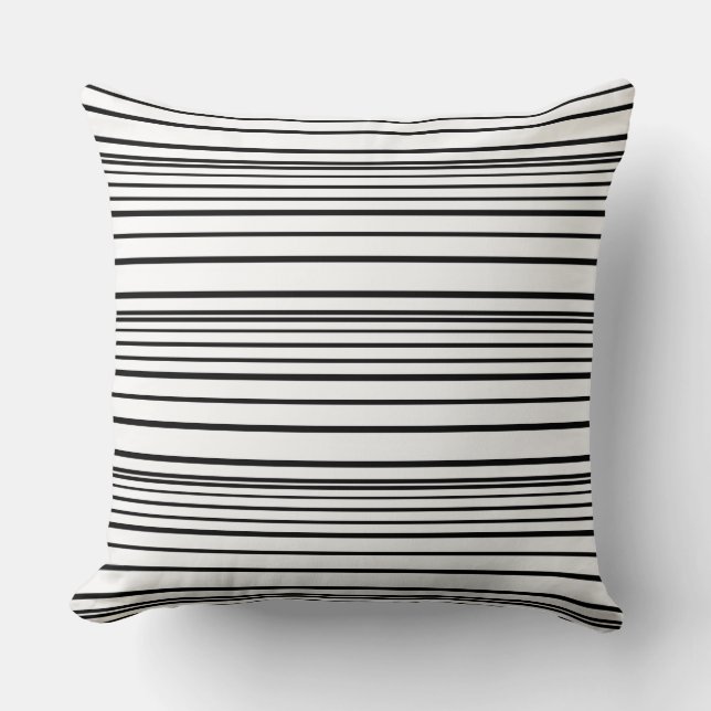 Cute black white rand kudde (Framsida)