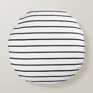Cute black white rand rund kudde