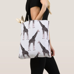 Cute Black White Rosa Giraffe Tygkasse