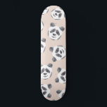 Cute Black White Rosa Watercolor Panda Mönster Mini Skateboard Bräda 18,5 Cm<br><div class="desc">Den här artsy och moderna djurparken mönster är en söt design att komplimentera ert personliga stil. Den skildrar en handmålad och handritad svart- och vitvattenpanda som bär huvudet mönster ovanpå en enkel rosa. Det är förtjusande, trendig och snyggt! ***VIKTIG DESIGN-ANMÄRKNING: Om du vill ha anpassningsbar om ändringar av designaspekter, inklusive...</div>
