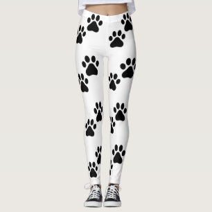 Cute black white Tass avtryck Leggings