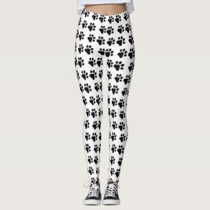 Cute black white Tass avtryck Leggings