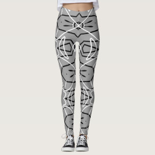 Cute black & white-trendiget "Ratti_Kreativ_Arts" Leggings