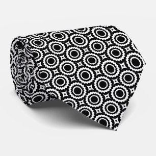 Cute black white zigzag circles mönster slips