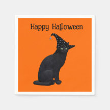 Cute Black Witch Cat