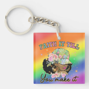 Cute Black Woman Faith tills du klarar det