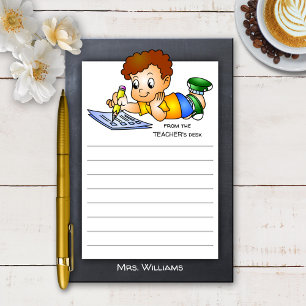 Cute Blackboard TeBoy Post-it Block