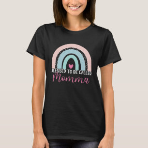 Cute Blad att kallas Momma Boho Rainbow Mamma G T Shirt