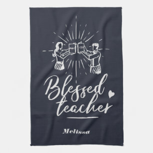 Cute Blader Teacher School Principal Kökshandduk