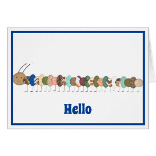 Cute Blank Notecard-Catercolumn #1-Personalize it! Hälsningskort