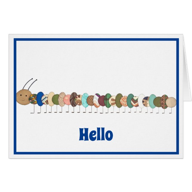 Cute Blank Notecard-Catercolumn #1-Personalize it! Hälsningskort (Framsidan Horizontal)