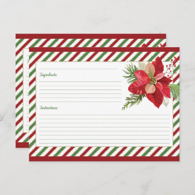 Cute Blank Rececifikkort Helg Vykort (Fram/baksida)