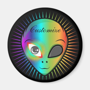 Cute Blänka Alien Head Thunder_Cove Magnet