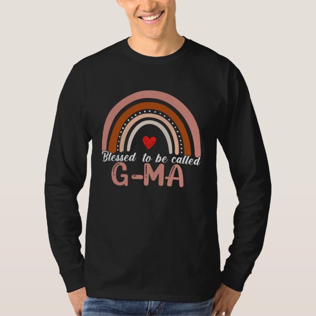Cute Blessed To Be Called G Ma Rainbow Women Mothe T Shirt (Framsida)