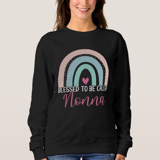 Cute Blessed To Be Called Nonna Boho Rainbow Mom G T Shirt (Framsida)