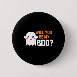 Cute blir du min Boo Ghost Halloween! Kärlek del Knapp