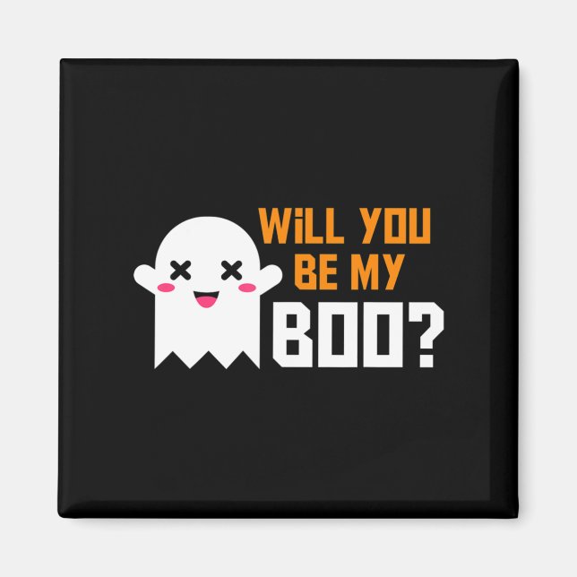 Cute blir du min Boo Ghost Halloween! Kärlek del Magnet (Framsidan)