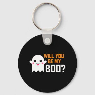 Cute blir du min Boo Ghost Halloween! Kärlek del Nyckelring