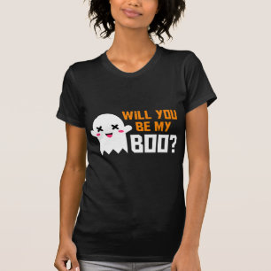 Cute blir du min Boo Ghost Halloween! Kärlek del T Shirt