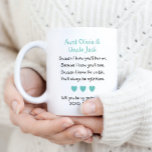 Cute blir du min gudföräldrars Dikt Photo Kaffemugg<br><div class="desc">Be de speciella människorna i ditt liv att vara ditt barns gudföräldrar med personligen gudföräldrar frieri kaffe mugg. Anpassa detta vackra mugg med ett foto av ditt barn och deras namn.</div>