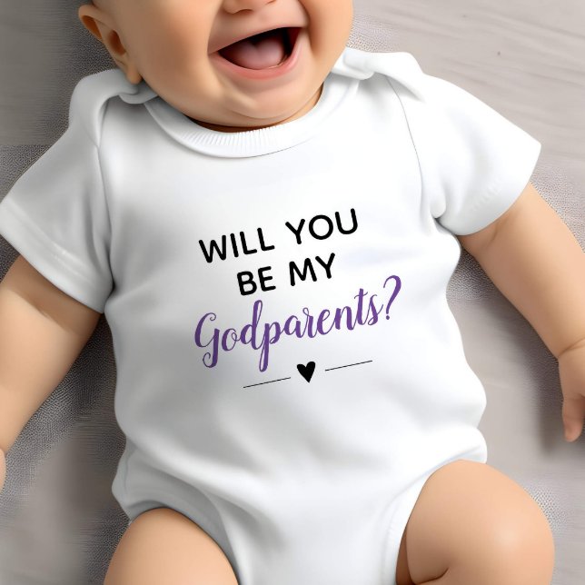 Cute blir du min gudföräldrars Lila T Shirt (Skapare uppladdad)