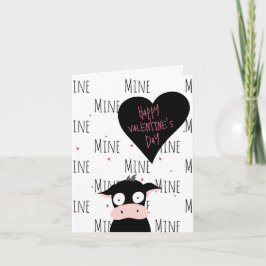 Cute blir Mooo min? Kow Kärlek + Valentine Card Helgkort
