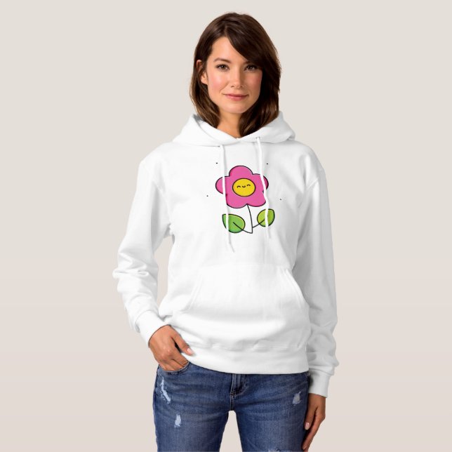 Cute-blomma T Shirt (Hel framsida)