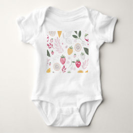 "Cute Blommigt Baby Bodykostym" T Shirt