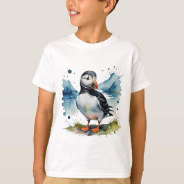 Cute blommigt-bäver t shirt