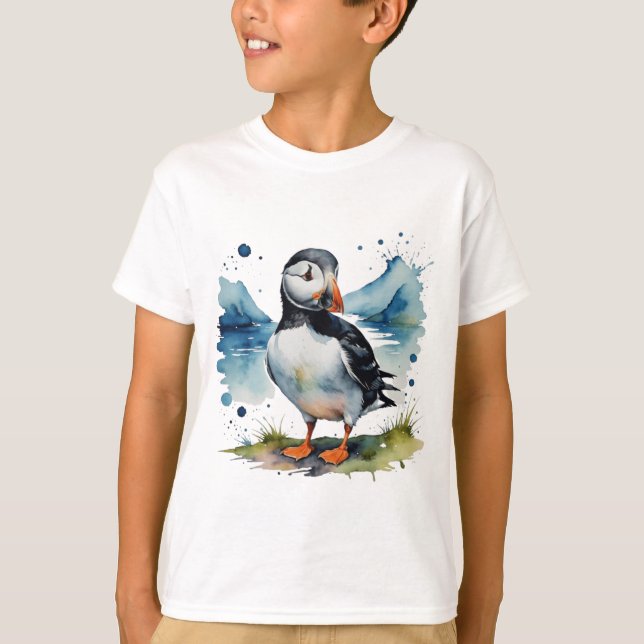 Cute blommigt-bäver t shirt (Framsida)
