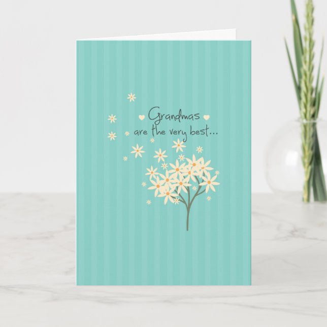 Cute Blommigt Bouquet-mormödrar Mors dag Kort (Framsida)