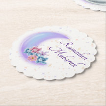 Cute Blommigt Crescent Islamic Ramadan Mubarak