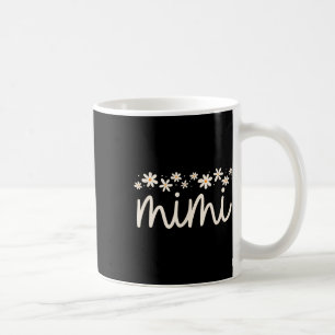Cute Blommigt Daisy Mimi Mors dag Grandma Pregnan Kaffemugg