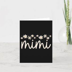 Cute Blommigt Daisy Mimi Mors dag Grandma Pregnan Kort