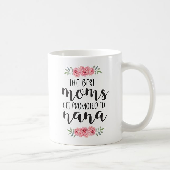 Cute Blommigt - det bästa Mammorna befordras till  Kaffemugg (Höger)
